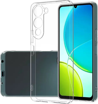 Rengareng Vivo Y04 Kılıf Zore Süper Silikon Kapak - Şeffaf