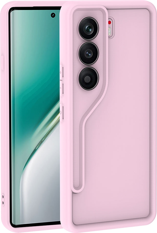Rengareng Tecno Camon 40 Pro Kılıf Kamera Korumalı Zore Ananas Kapak - Pembe