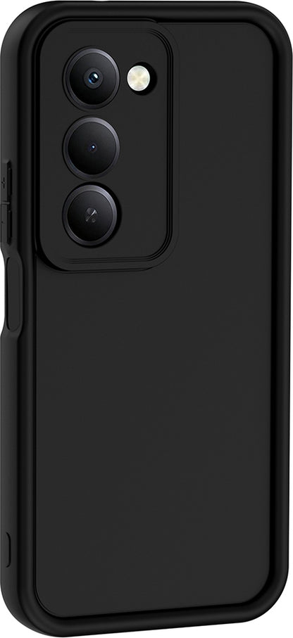 Rengareng Redmi 15 Kılıf Kamera Korumalı Zore Ananas Kapak - Siyah