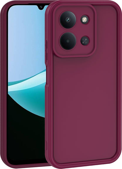 Rengareng Redmi 15C Kılıf Kamera Korumalı Zore Ananas Kapak - Mürdüm
