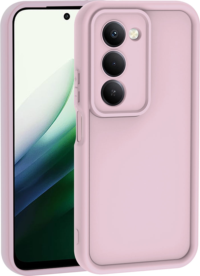 Rengareng Redmi 15 Kılıf Kamera Korumalı Zore Ananas Kapak - Pembe