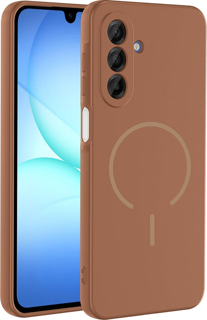 Rengareng Galaxy A16 Kılıf M-Safe Şarj Özellikli Zore Meta Kapak - Titanyum-Gri