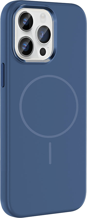 Rengareng iPhone 14 Pro Max Kılıf M-Safe Şarj Özellikli Metal Kamera Çerçeveli Zore Edi Silikon Kapak - Rose G