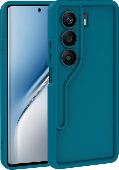 Rengareng Tecno Camon 40 4g Kılıf Kamera Korumalı Zore Ananas Kapak - Koyu Yeşil
