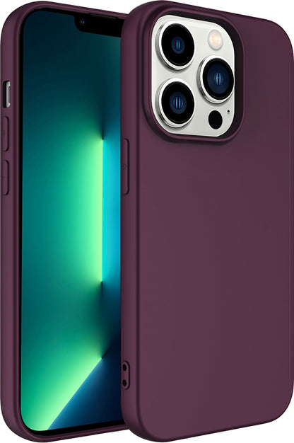 Rengareng iPhone 14 Pro Max Kılıf Zore Lsr Lansman Kapak - Koyu Mor