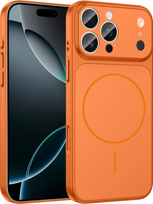 Rengareng iPhone 15 Pro Kılıf Zore M-Safe Şarj Özellikli Kamera Korumalı Formen Kapak - Mavi