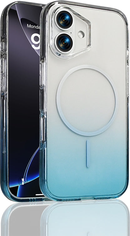 Rengareng iPhone 17 Kılıf M-Safe Şarj Özellikli Zore Septik Silikon Kapak - Turkuaz