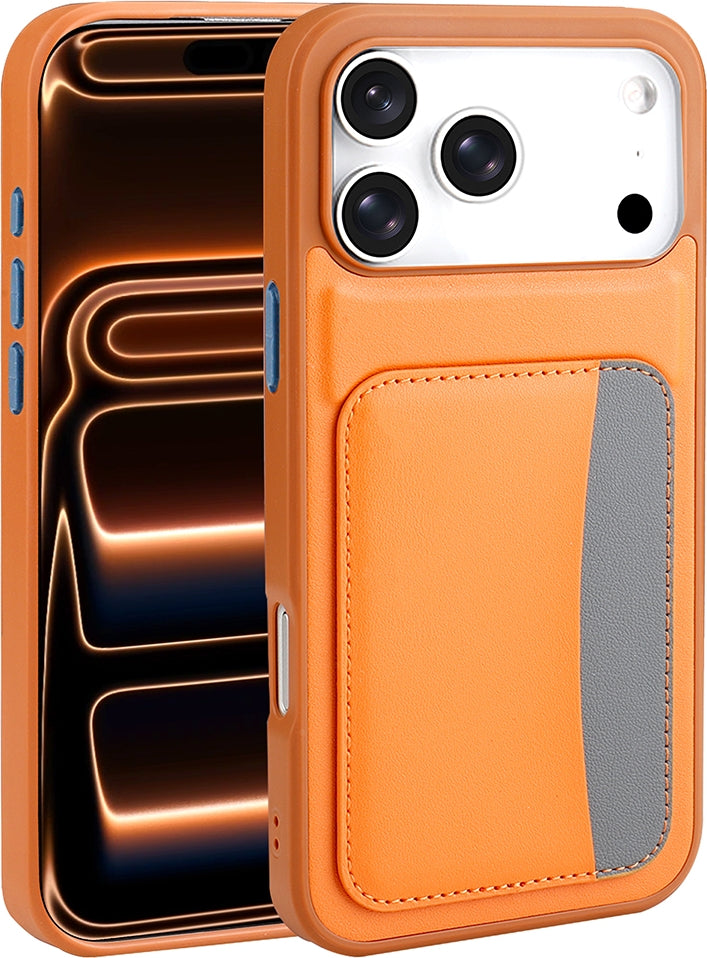Rengareng iPhone 17 Pro Max Kılıf Kartlıklı Zore X-Kart Silikon Kapak - Siyah