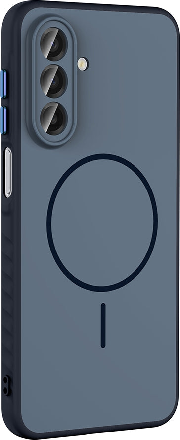 Rengareng Galaxy A17 Kılıf M-Safe Şarj Özellikli Zore Tea Kapak - Gümüş