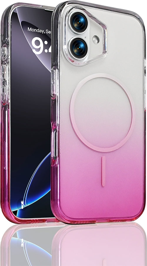 Rengareng iPhone 17 Kılıf M-Safe Şarj Özellikli Zore Septik Silikon Kapak - Mor