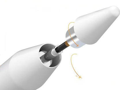 Rengareng Zore Pencil 18 Stylus Universal Dijital LED Göstergeli Dokunmatik Tablet Kalemi - Beyaz