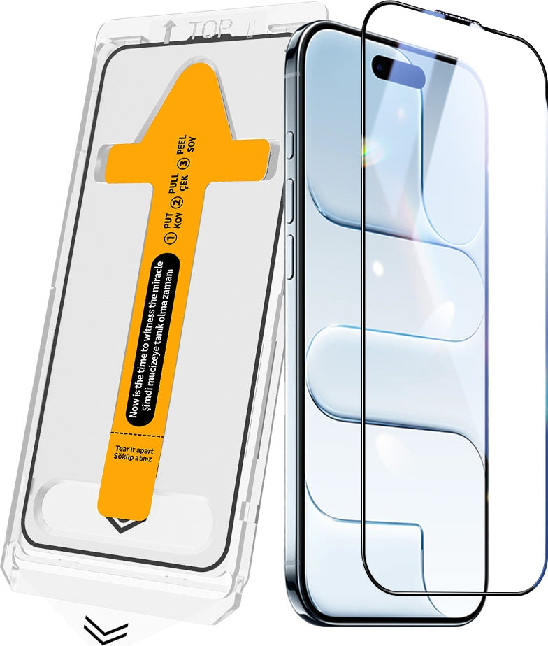 Rengareng iPhone 17 Air Mnc 2.5d Oliv Hd Temperli Cam Ekran Koruyucu + Kolay Uygulama Aparatı - Şeffaf