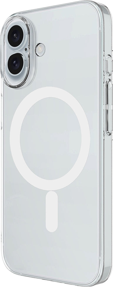 Rengareng iPhone 17 Kılıf Ic Çipli M-Safe Şarj Özellikli Şeffaf Kamera Çerçeveli Zore Toledo Kapak - Şeffaf