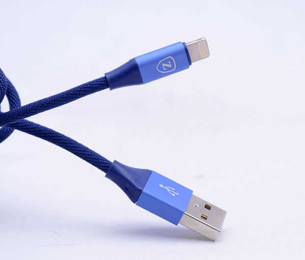 Rengareng Kahverengi Metal Uçlu Lightning USB Kablo