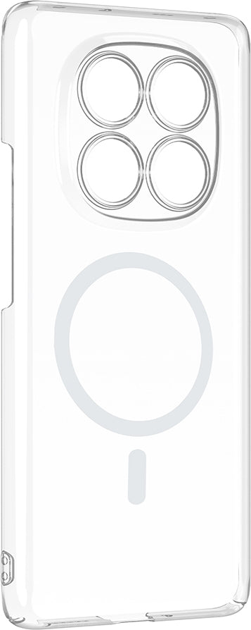 Rengareng Redmi Note 14 Pro 4g Kamera Korumalı M-Safe Şarj Özellikli Şeffaf Zore London Silikon Kapak - Şeffaf