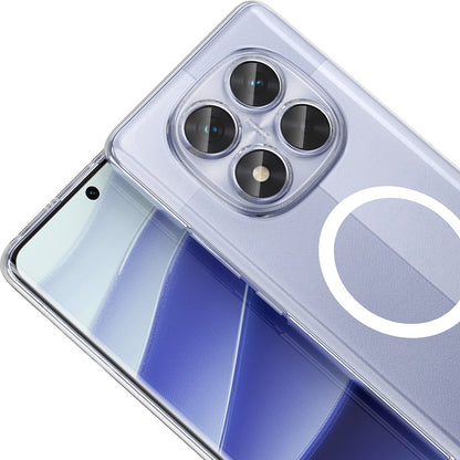 Rengareng Redmi Note 14 Pro 4g Kamera Korumalı M-Safe Şarj Özellikli Şeffaf Zore London Silikon Kapak - Şeffaf