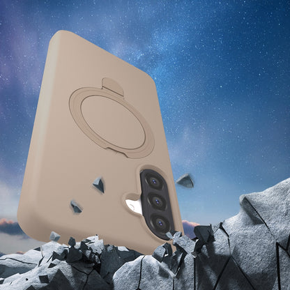 Rengareng Galaxy A56 Kılıf M-Safe Şarj Özellikli Standlı Mnc Samara Kapak - Lila