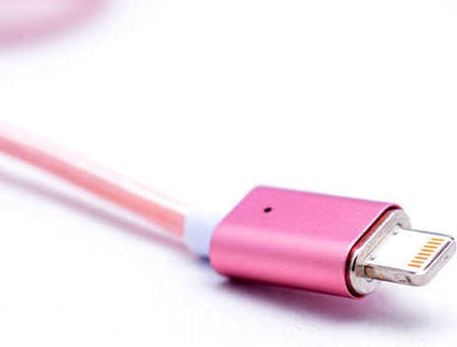 Rengareng Gold Metal Manyetic Uçlu Lightning USB Kablo