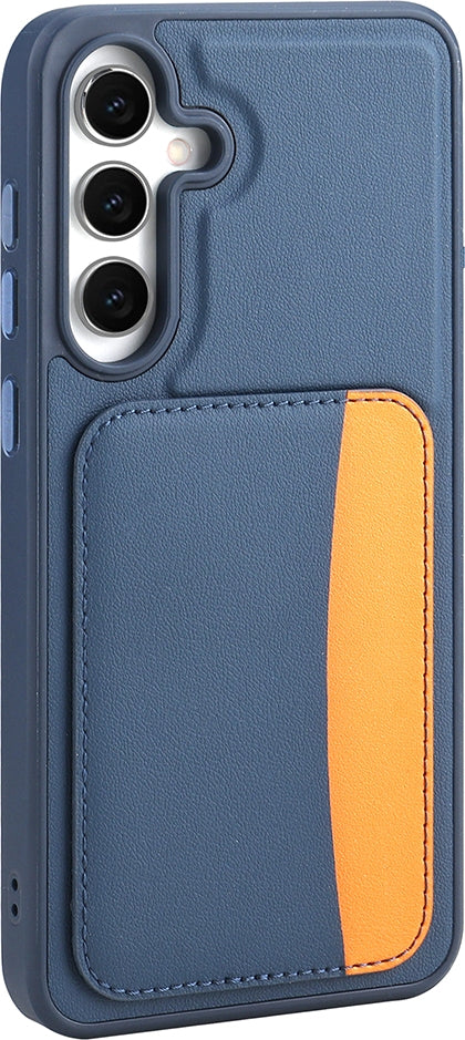 Rengareng Galaxy A56 Kılıf Kartlıklı Zore X-Kart Silikon Kapak - Koyu Gri