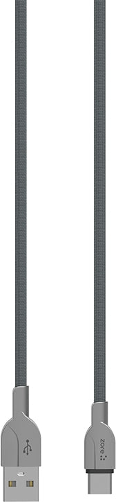 Rengareng Gri ZR-LS411 Type-C USB Kablo