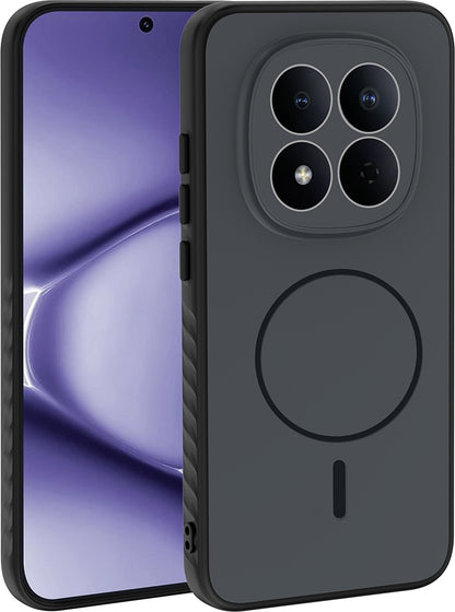Rengareng Redmi Note 15 Pro Kılıf M-Safe Şarj Özellikli Zore Tea Kapak - Gümüş