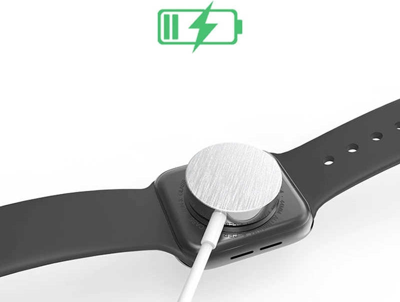 Rengareng Beyaz Apple Watch Type-C Şarj Kablosu