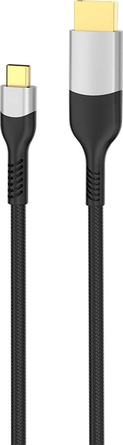Rengareng Gri QG08 8k 60 Hz Görüntü Kalitesi Type-C To Display Port Kablo 3m