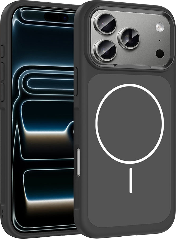 Rengareng iPhone 17 Pro Kılıf M-Safe Şarj Özellikli Metal Kamera Çerçeveli Mnc Sanremo Silikon Kapak - Lacive