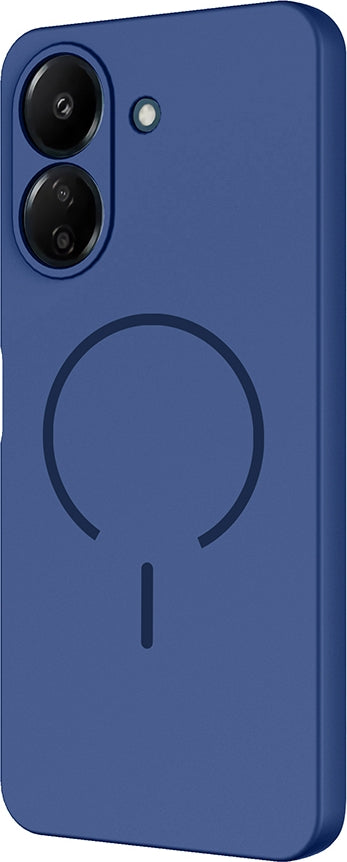 Rengareng Redmi 13C Kılıf M-Safe Şarj Özellikli Zore Meta Kapak - Rose Pembe