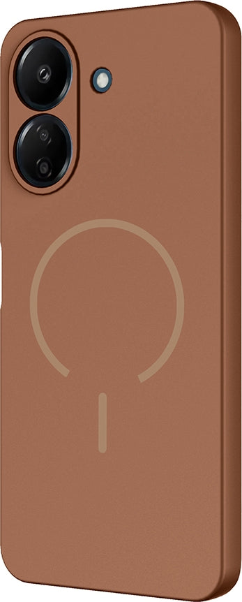 Rengareng Redmi 13C Kılıf M-Safe Şarj Özellikli Zore Meta Kapak - Rose Pembe