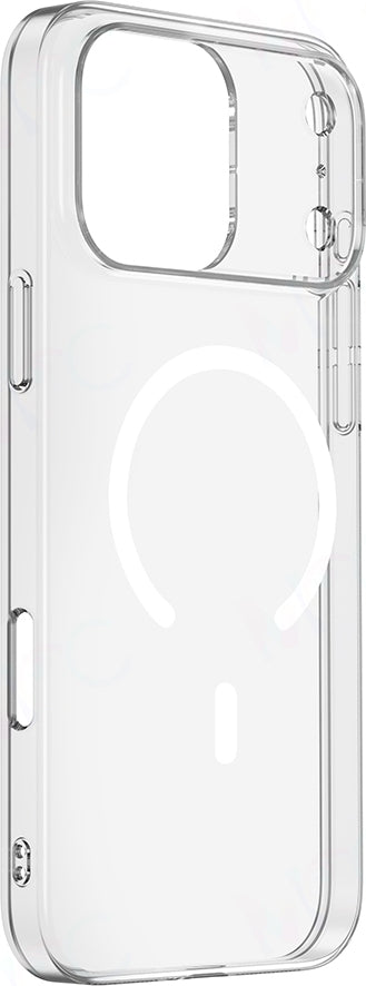 Rengareng iPhone 17 Pro Max Kılıf Ic Çipli M-Safe Şarj Özellikli Şeffaf Kamera Çerçeveli Zore Toledo Kapak - Ş