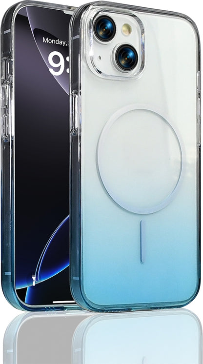 Rengareng iPhone 13 Kılıf M-Safe Şarj Özellikli Zore Septik Silikon Kapak - Turkuaz