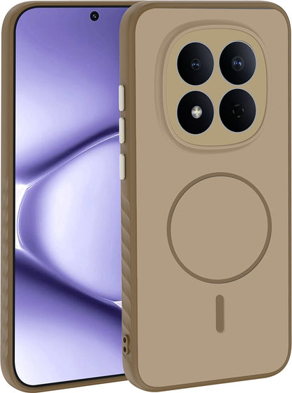 Rengareng Redmi Note 15 Pro 4g Kılıf M-Safe Şarj Özellikli Zore Tea Kapak - Siyah