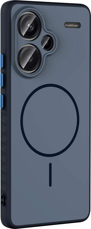 Rengareng Redmi Note 13 Pro Plus 5g Kılıf M-Safe Şarj Özellikli Zore Tea Kapak - Lacivert