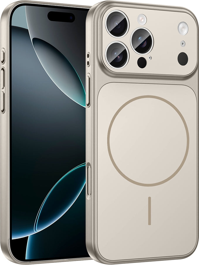 Rengareng iPhone 14 Pro Kılıf Zore M-Safe Şarj Özellikli Kamera Korumalı Formen Kapak - Gri