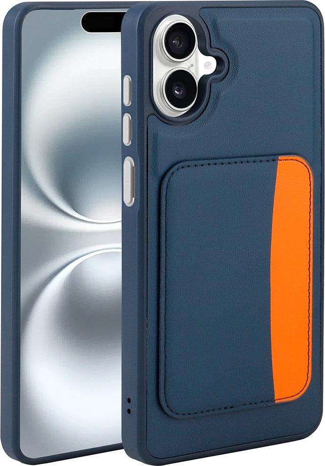 Rengareng Galaxy A07 Kılıf Kartlıklı Zore X-Kart Silikon Kapak - Lacivert