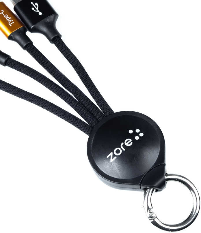 Rengareng Siyah Oks 3 In 1 USB Kablo