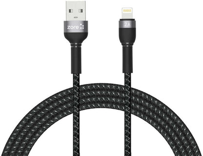 Rengareng Siyah Shira Serisi Lightning USB Kablo 2 Metre