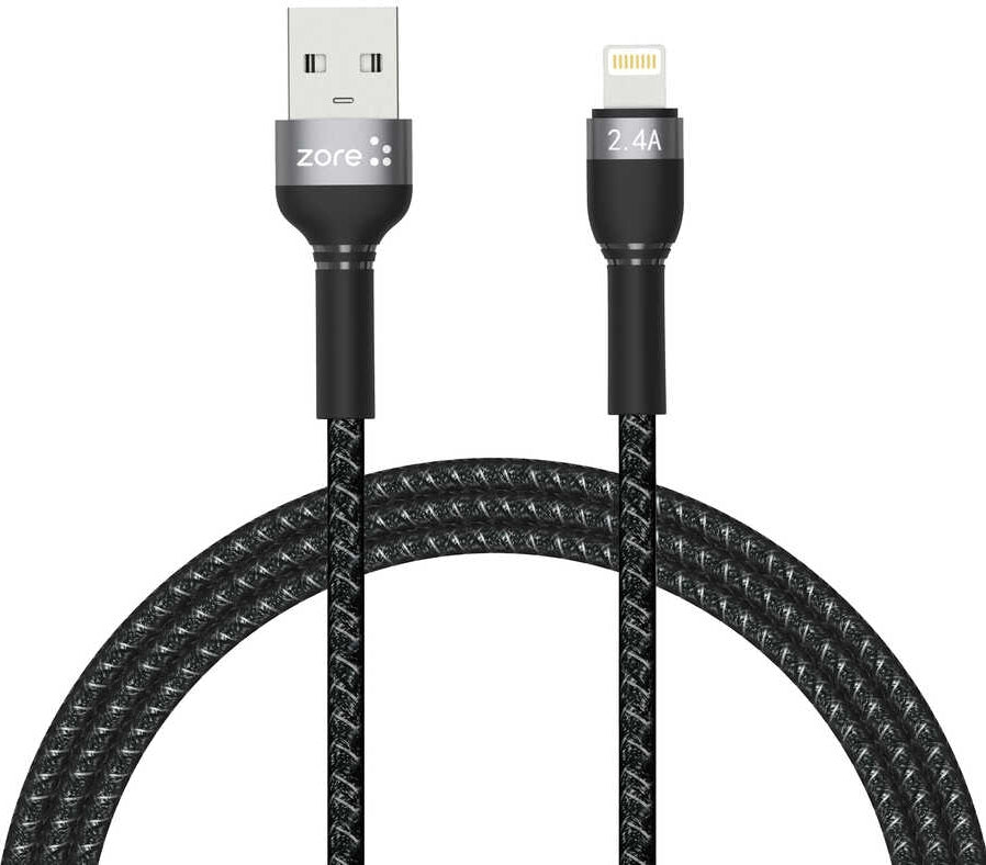 Rengareng Siyah Shira Serisi Lightning USB Kablo 1 Metre