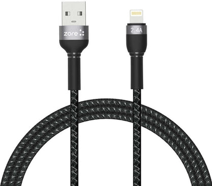 Rengareng Siyah Shira Serisi Lightning USB Kablo 1 Metre