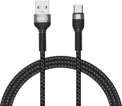 Rengareng Siyah Shira Serisi Type-C USB Kablo 1 Metre