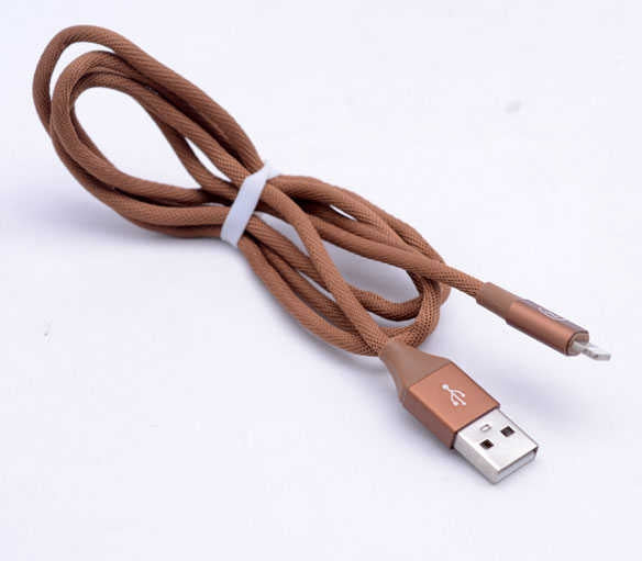 Rengareng Kırmızı Metal Uçlu Lightning USB Kablo