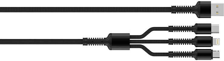 Rengareng Kırmızı LC93 3 In 1 USB Kablo