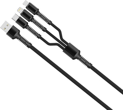Rengareng Kırmızı LC93 3 In 1 USB Kablo