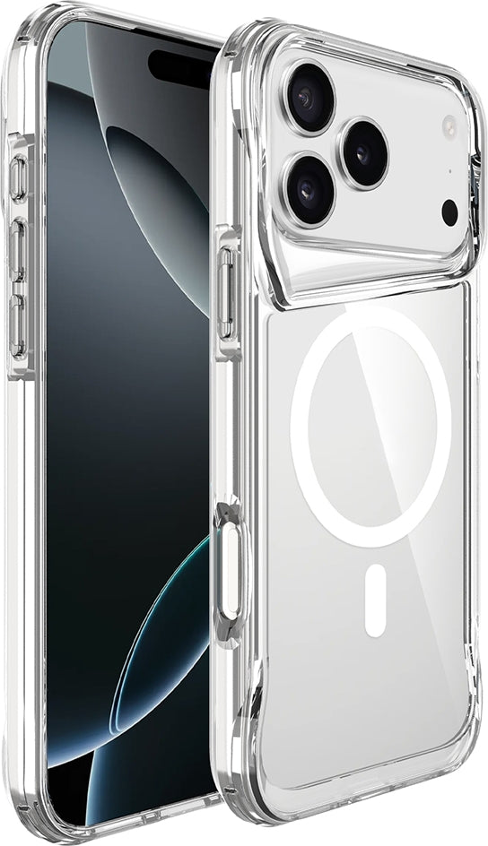Rengareng iPhone 17 Pro Max Kılıf Mnc M-Safe Şarj Özellikli T-Max M-Safe Kapak - Şeffaf