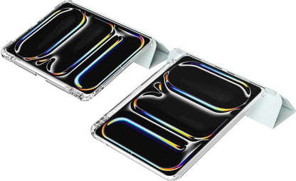 Rengareng apple iPad Pro 13 2024 Kılıf Magnetik Ayrılabilen Airbagli Zore Sliding Tablet Kılıfı - Gold