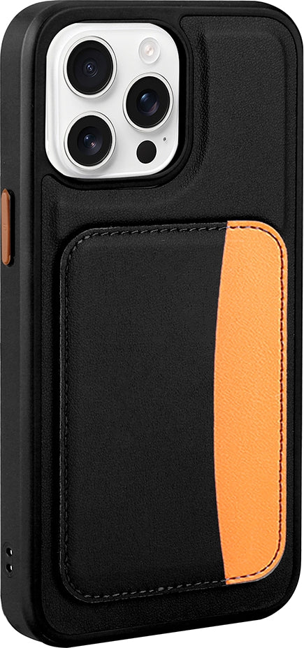 Rengareng iPhone 16 Pro Max Kılıf Kartlıklı Zore X-Kart Silikon Kapak - Koyu Gri