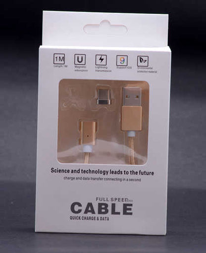 Rengareng Rose Gold Type-C Mıknatıslı USB Kablo