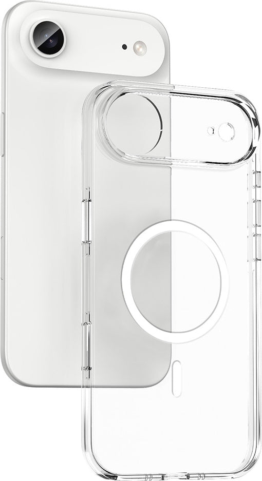 Rengareng iPhone 17 Air Kılıf M-Safe Şarj Özellikli Kamera Korumalı Mnc Kripto Kapak - Şeffaf