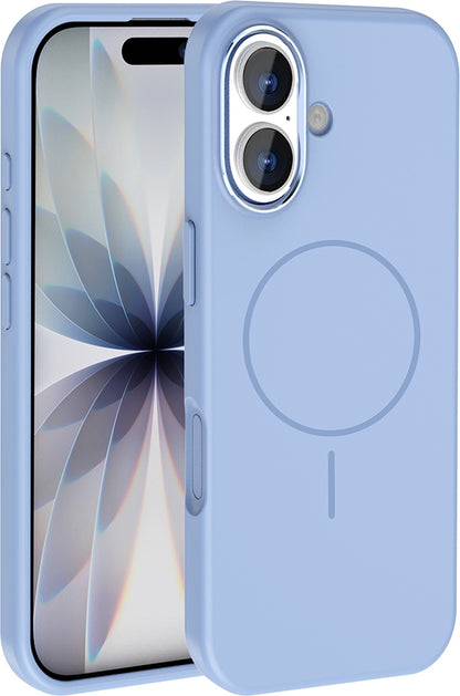 Rengareng iPhone 17 Kılıf M-Safe Şarj Özellikli Metal Kamera Çerçeveli Mnc Edi Silikon Kapak - Turuncu
